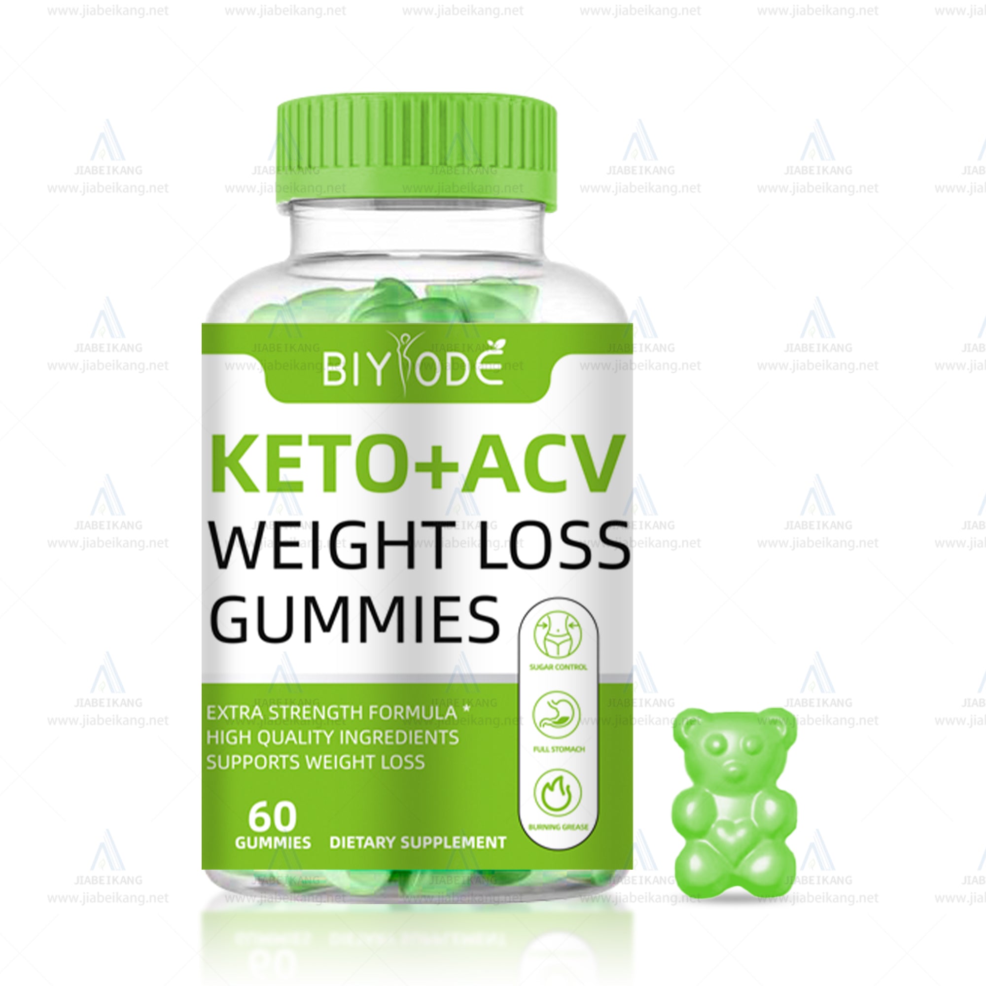 Biyode OEM ODM Keto Gummies Cider Vinegar ACV Bear Gummies Custom Vitamins Supplements