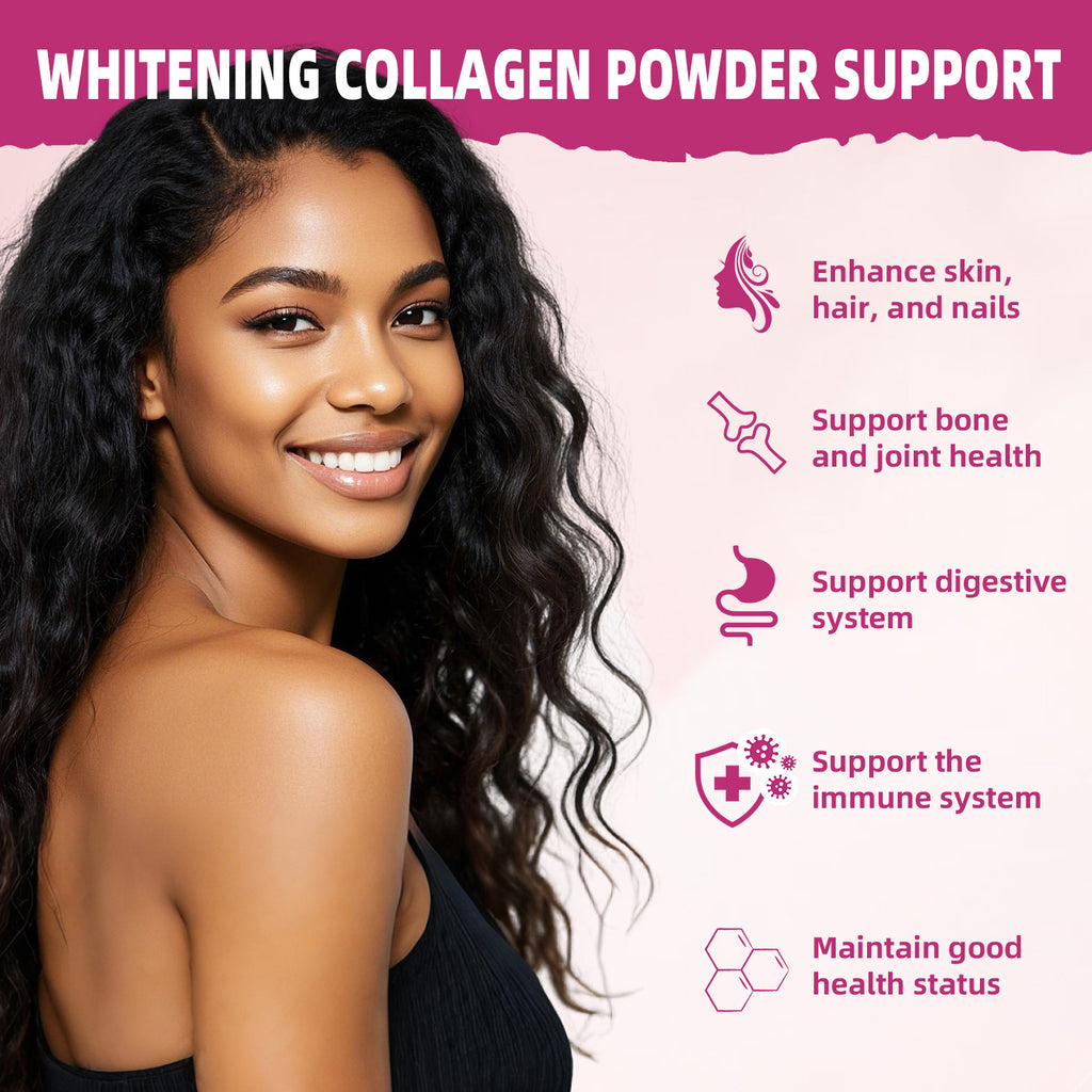 OEM ODM Private Label Collagen Glowing Powder Herbal Supplement Collagen Protein Drink Mix Powder Support Healthy Skin Brightening Beauty From Within Joint Strength