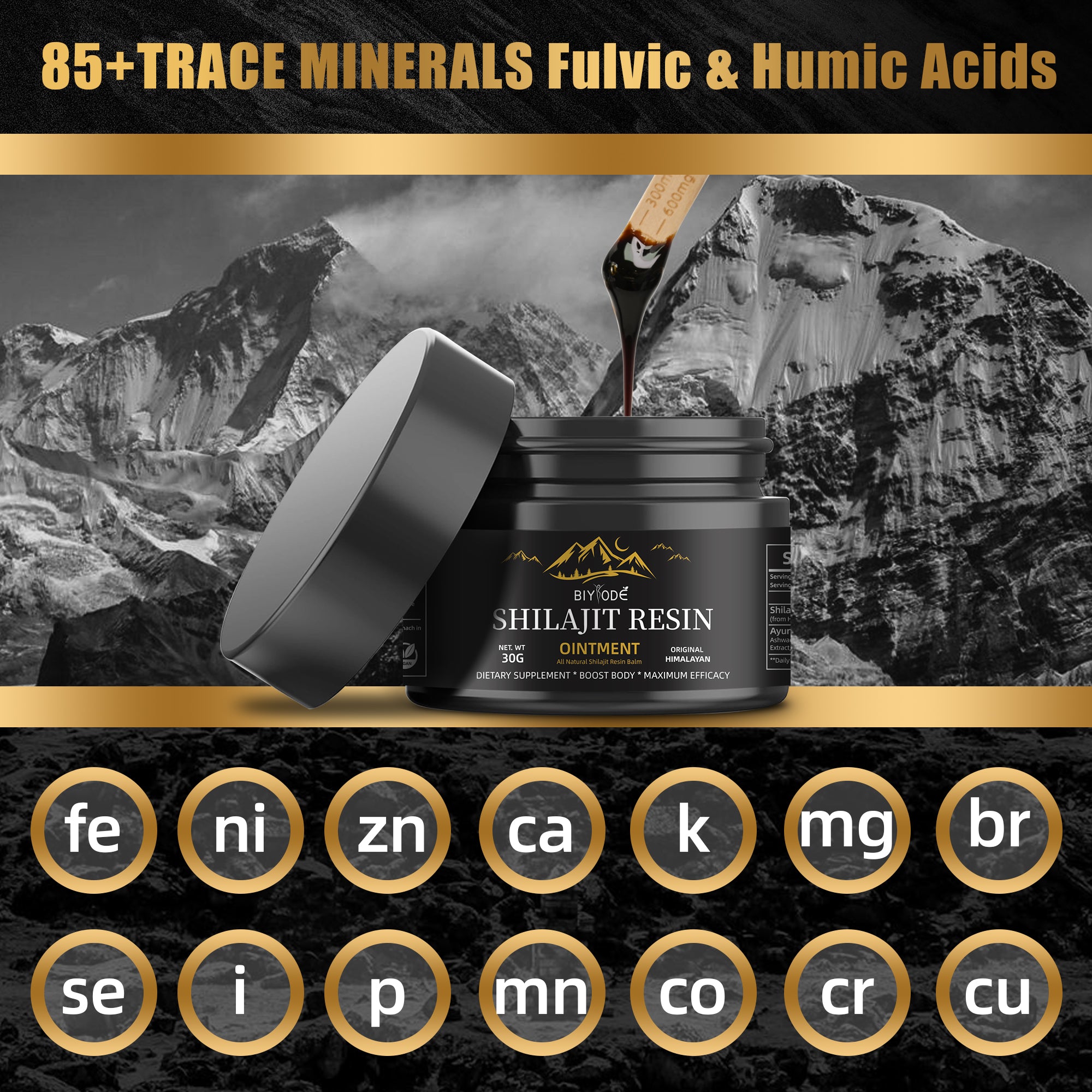 OEM Private Label Improving Energy Heart And Blood Pure Himalayan Natural Shilajit Resin Ointment Jam Health Supplement