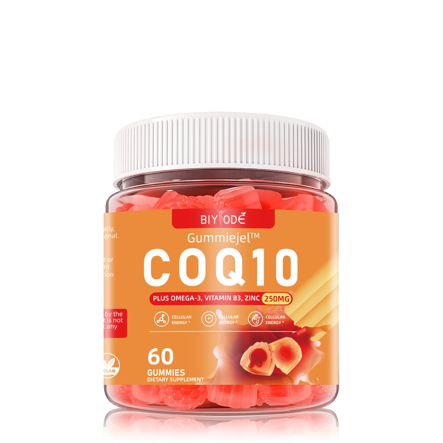 Jiabeikang Factory OEM ODM Custom Ready Stock Wholesale Immune Heart Blood Health Supplements Zinc Vitamin CoQ10 Gummies