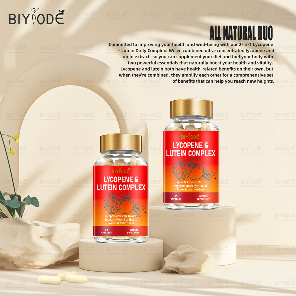 Jiabeikang Factory Wholesale Vitamins Blood Heart Eyes Health Supplements Lycopene Lutein 2 In 1 Capsules