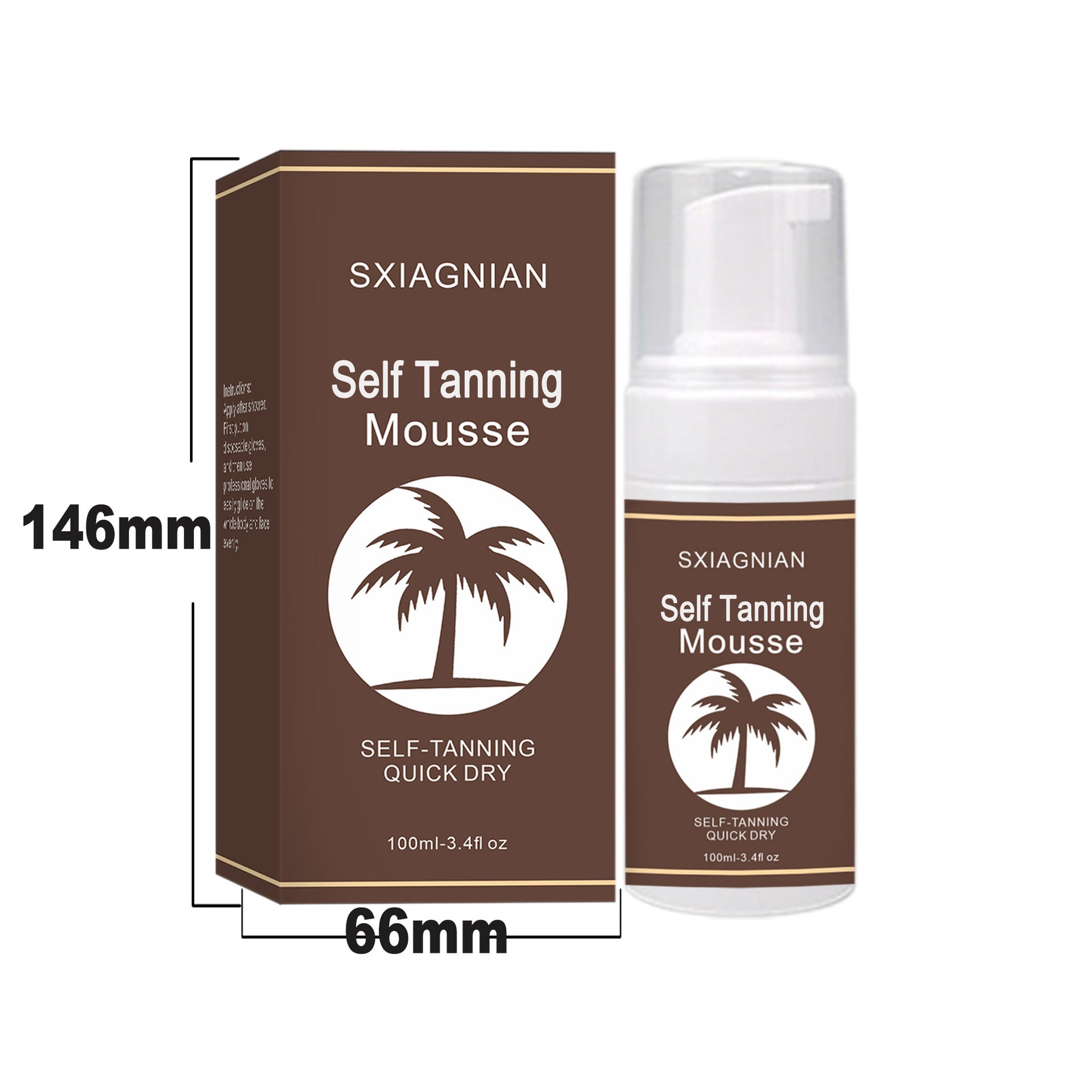 Tanning Mousse Bronzer Moisturizing Without Sun
