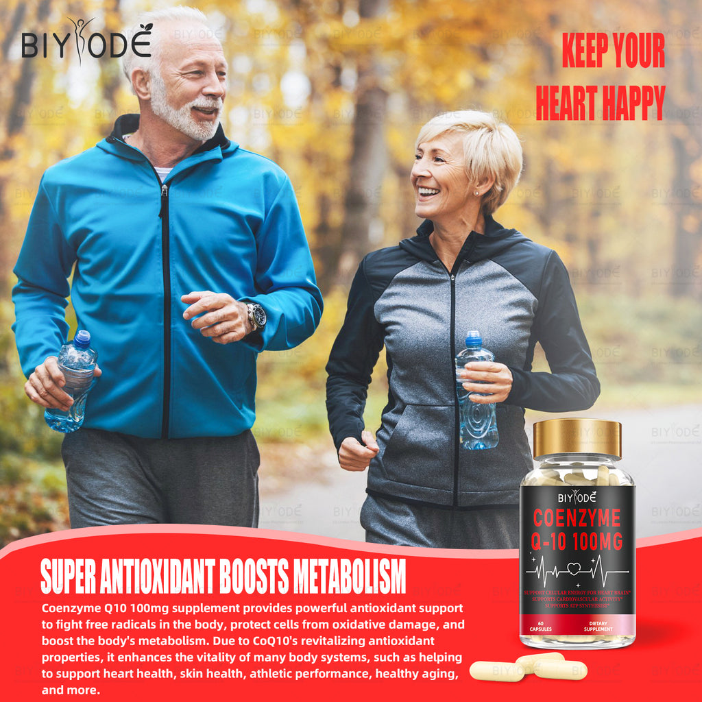 OEM Custom Coenzyme Coq10 Supplement For Blood And Heart Health Coq 10 Capsules