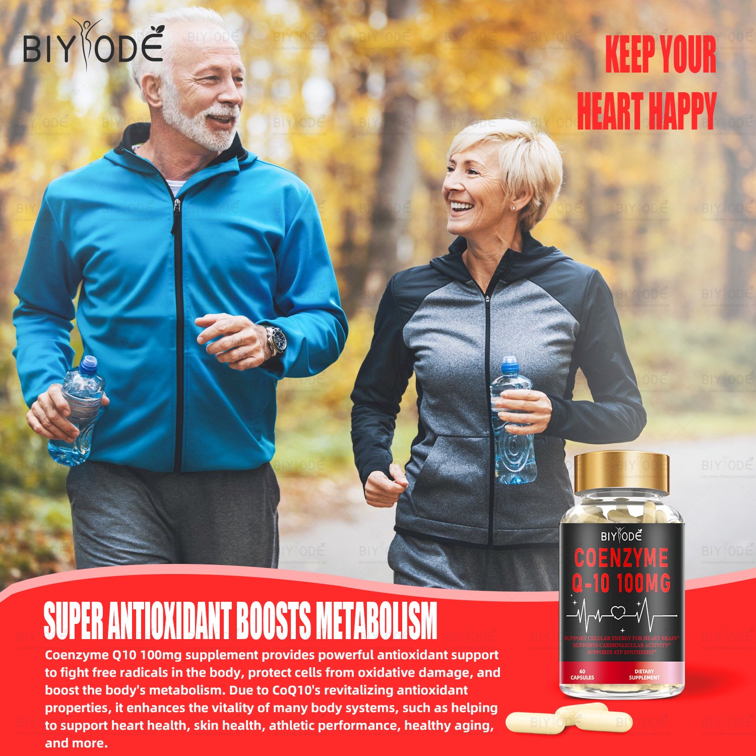 OEM Custom Coenzyme Coq10 Supplement For Blood And Heart Health Coq 10 Capsules