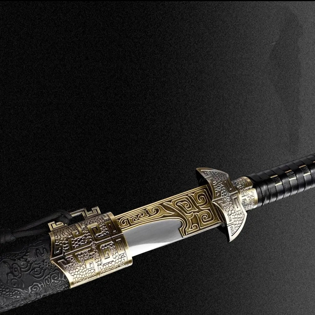 Tianwen Tang Heng Integral Tang Dynasty Horizontal Sword High Manganese Steel Self-Defense Cold Weapon Collection-Grade  Unsharpened