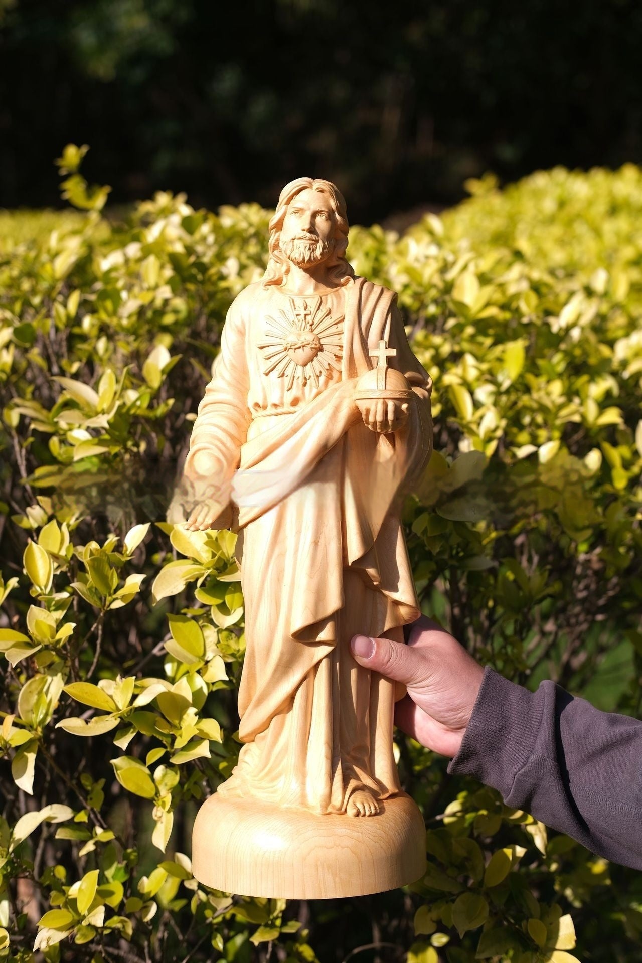 Carving Icon Wood Carving Ornaments Chinese Household Church Crafts