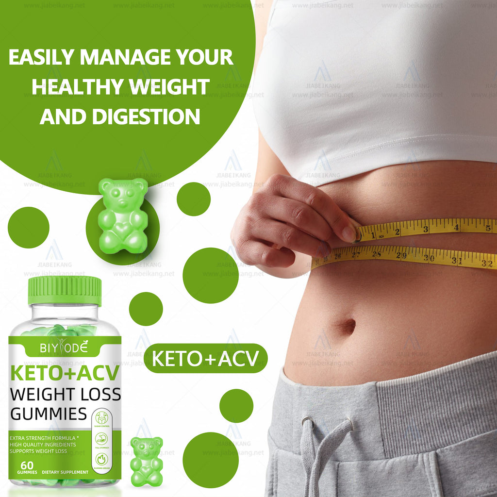 Biyode OEM ODM Keto Gummies Cider Vinegar ACV Bear Gummies Custom Vitamins Supplements