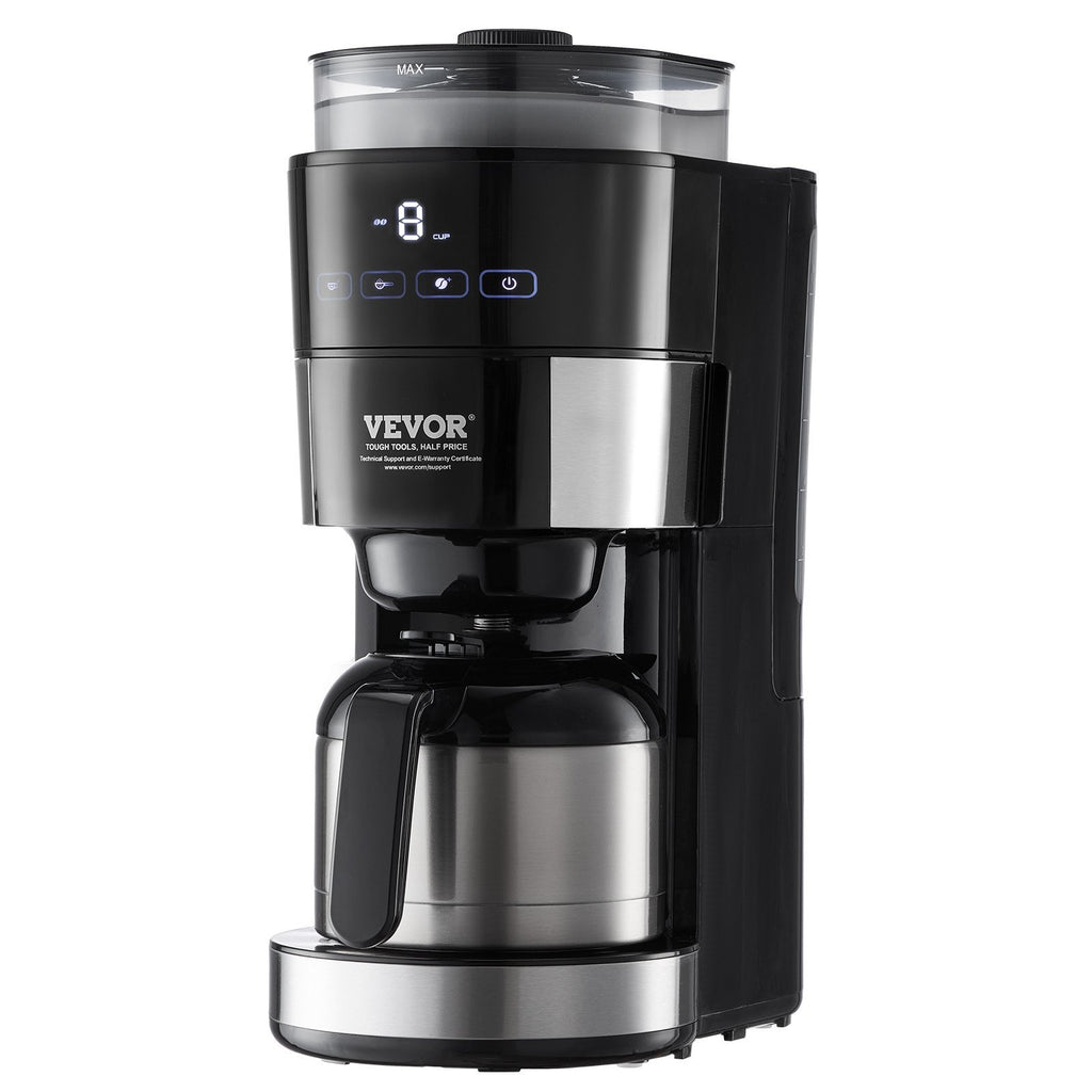 VEVOR 8-Cup Coffee Maker Drip Coffee Machine With 3 Brew Strength Control