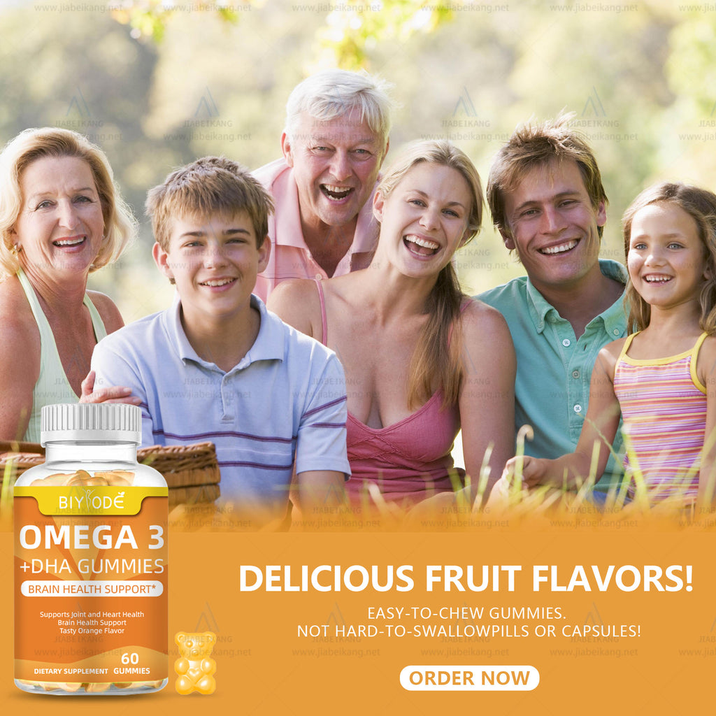 DHA Algae Oil Gummies For Kids Plant-Based DHA Formula Brain & Wellness Support Wholesale & Private Label