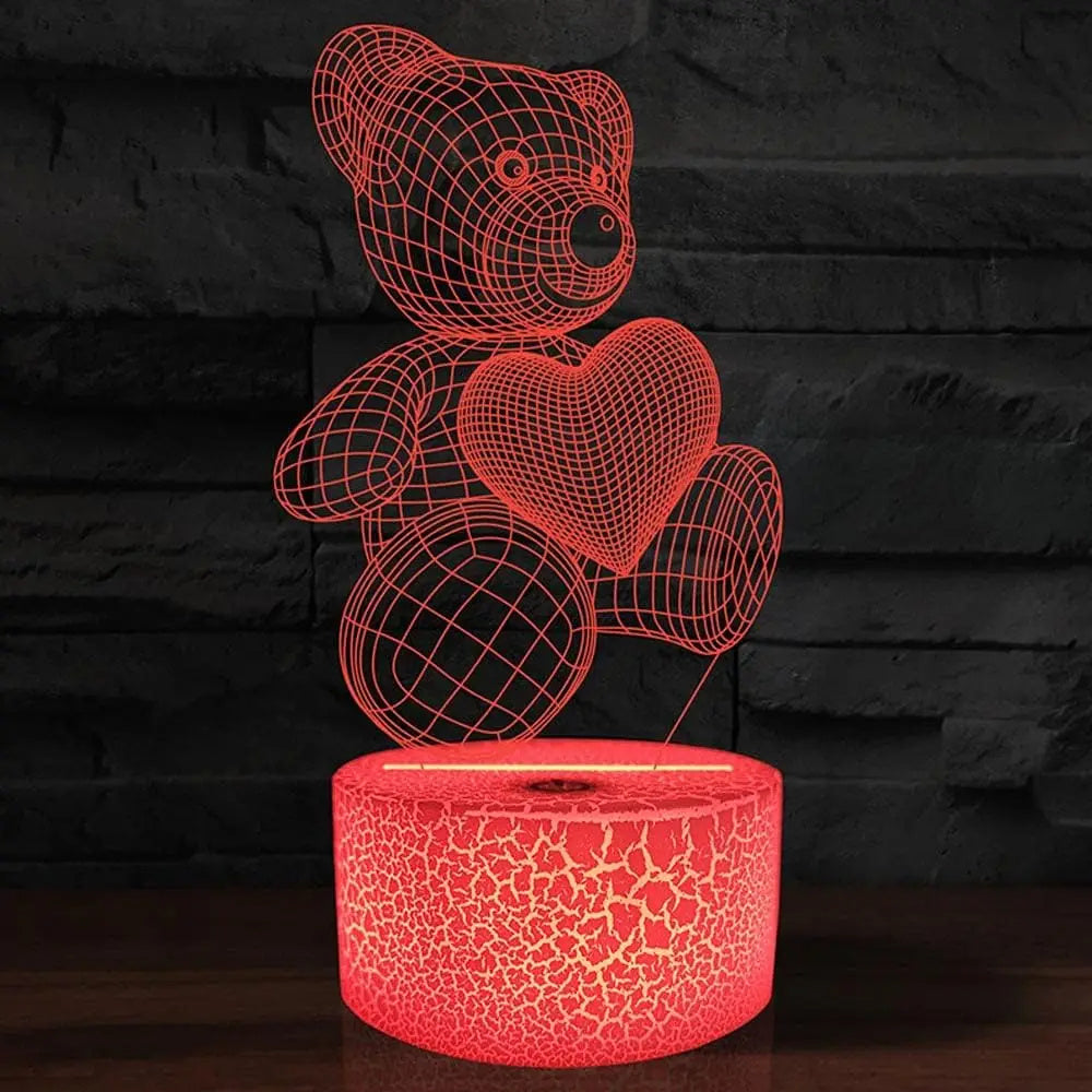 Acrylic 3D Night Light – Home, Bedroom & Holiday Gift