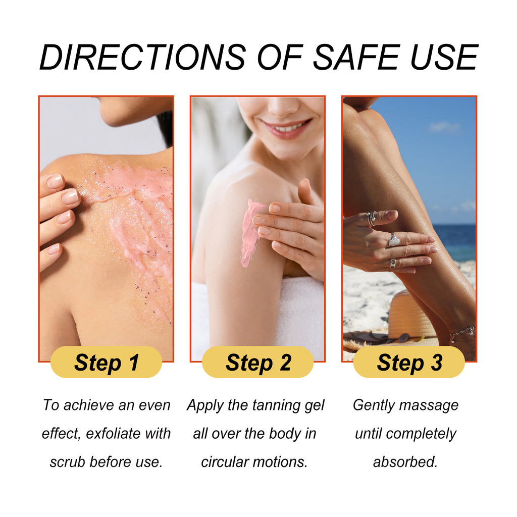 Eelhoe Black Care Gel, Summer Beach Beach Quick Tanning Bronzer Natural Refreshing And Moisturizing