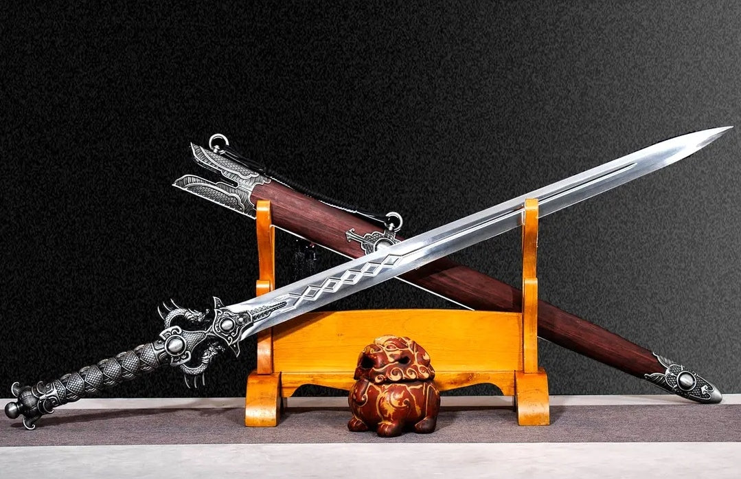 Lilong Sword One-piece High Manganese Steel Collectible Cold Weapon Unsharpened Not For Self-Defense