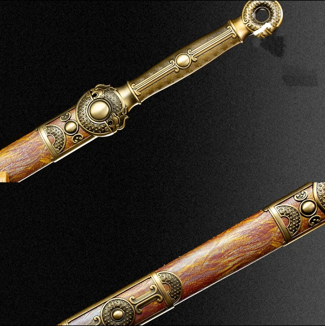 Jinsheng Integral Precious Sword High Manganese Steel Self-Defense Cold Weapon  Collection-Grade Unsharpened