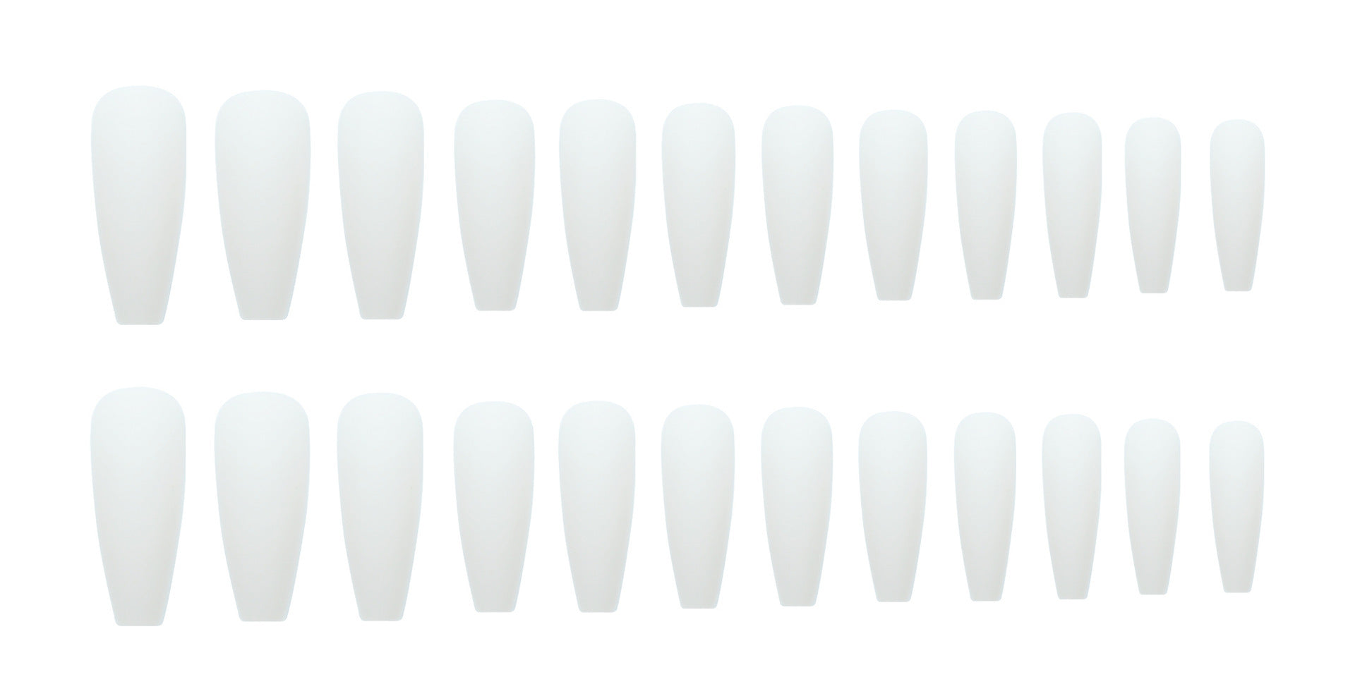 White Long T Grinding Fake Nail Tip Wear