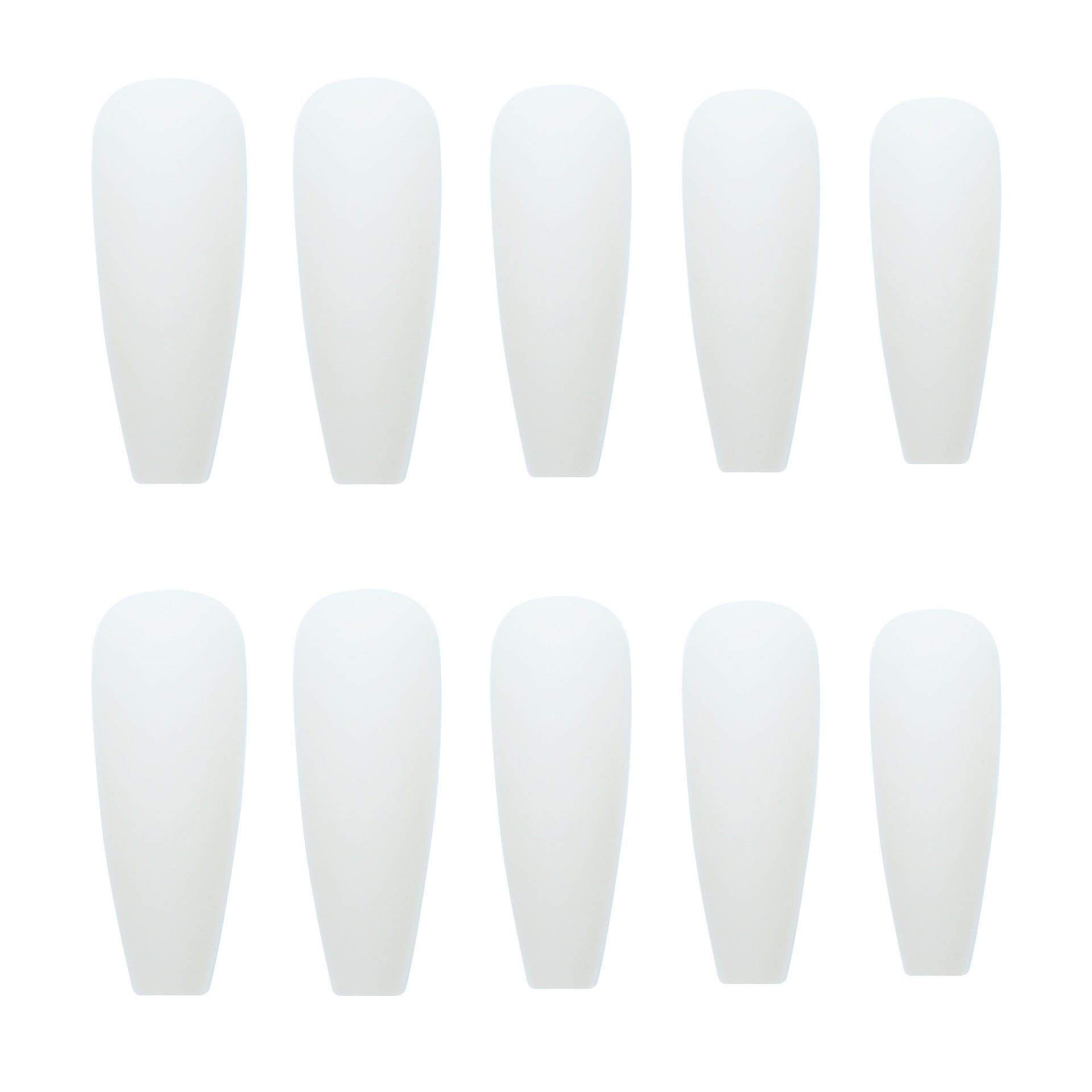 White Long T Grinding Fake Nail Tip Wear