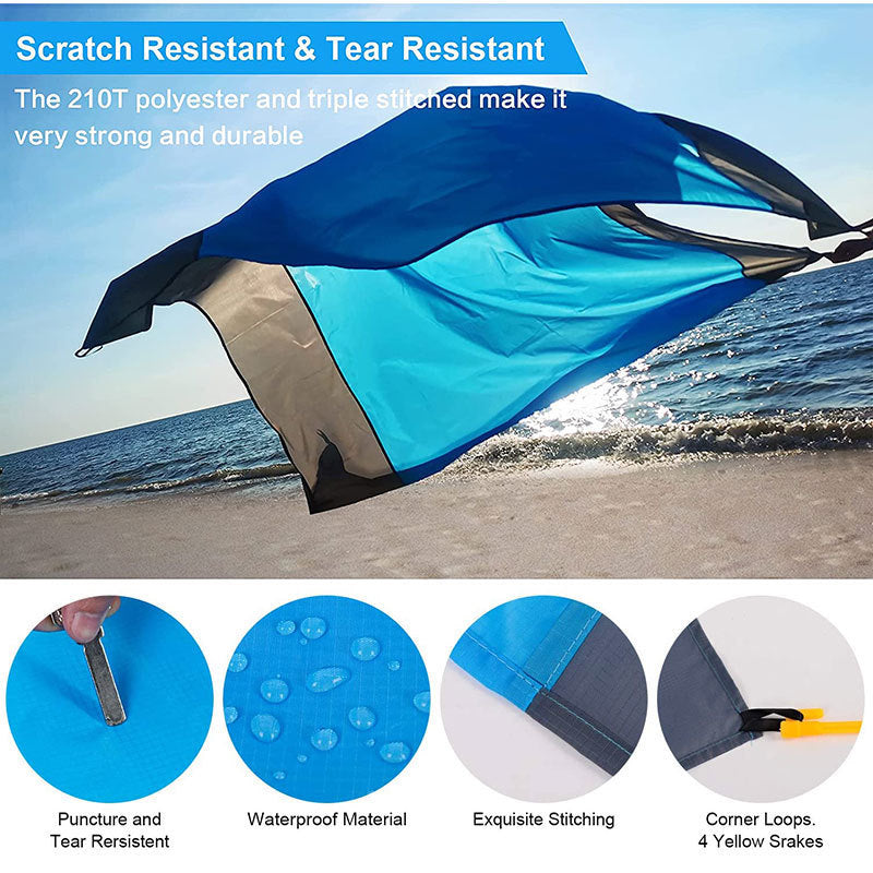 Outdoor Camping Waterproof And Moisture-proof Liner Pocket Folding Lawn Beach Mat