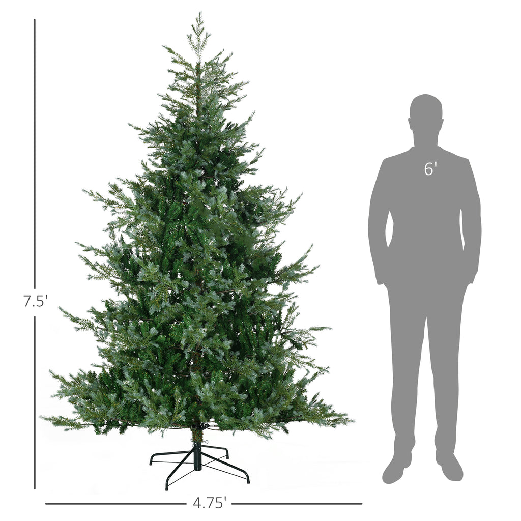7.5' Artificial Wide Christmas Tree Holiday Décor