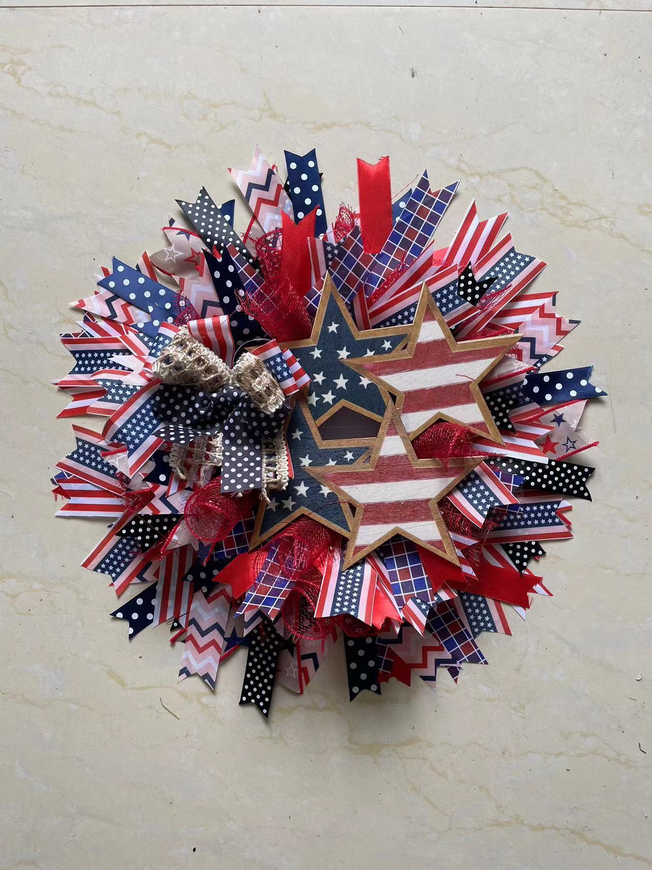 American Flag Wreathe