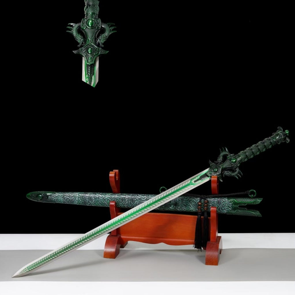 Integrated Tang Dynasty Swords Tang Heng Dao, Xiu Chun Dao Embroidered Spring Saber  High Manganese Steel Blades, Unsharpened Cold Weapons For Self Defense