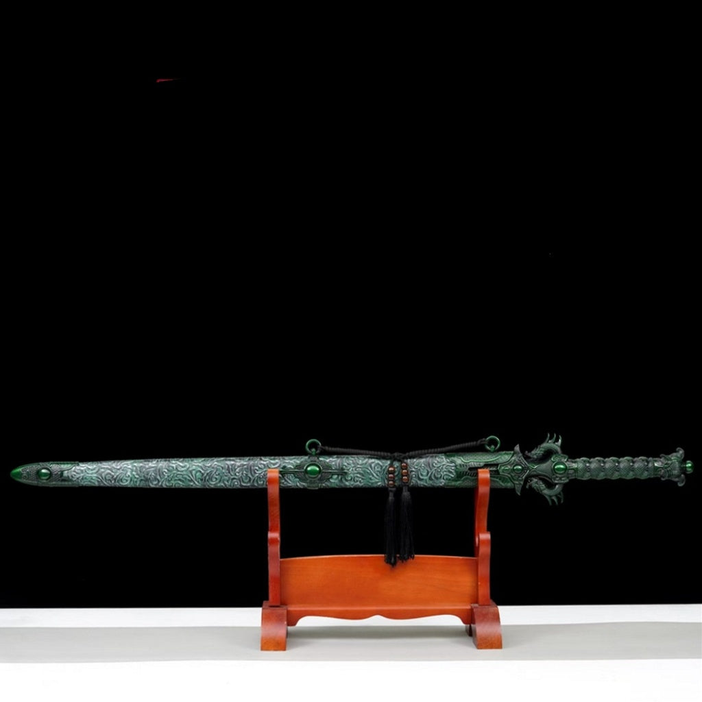 Integrated Tang Dynasty Swords Tang Heng Dao, Xiu Chun Dao Embroidered Spring Saber  High Manganese Steel Blades, Unsharpened Cold Weapons For Self Defense