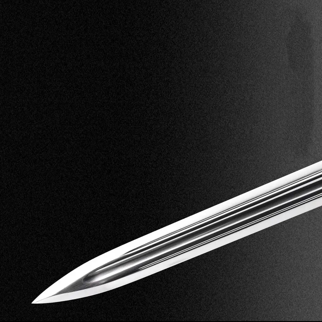 Yuling - Black Integral Sword High Manganese Steel  Self-Defense Cold Weapon  Collection Grade  Unsharpened