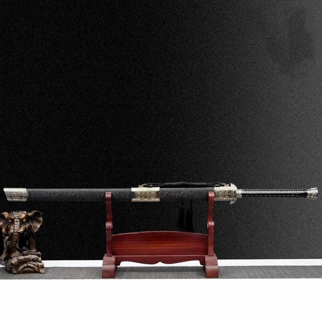 Tianwen Tang Heng Integral Tang Dynasty Horizontal Sword High Manganese Steel Self-Defense Cold Weapon Collection-Grade  Unsharpened