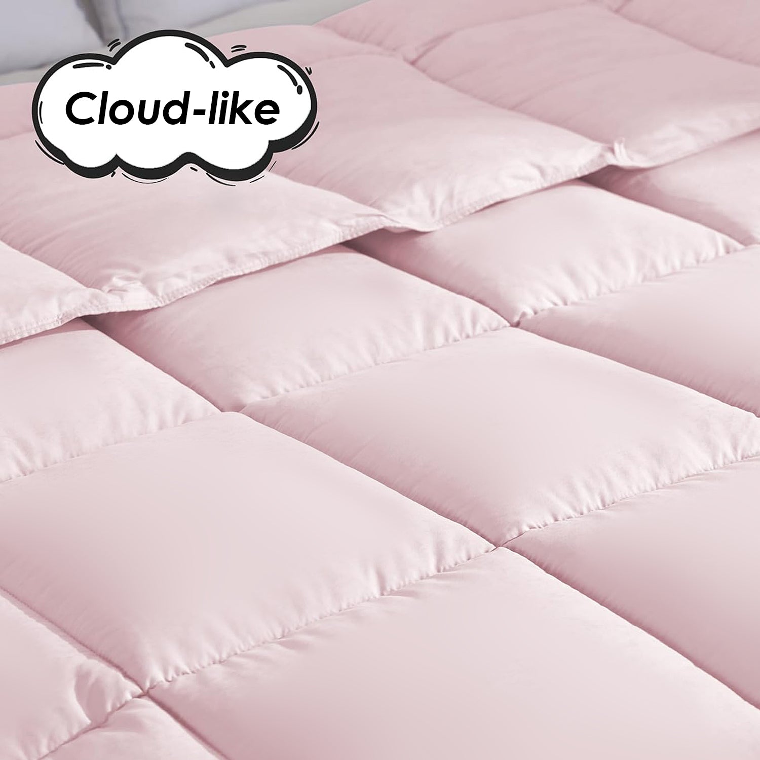 Pink Extra Large Plump Thick Duvet Enhanced Warmth Skin Friendly Comfort. Fits Single Double Beds. Luxury Hotel Grade Insert For Bedroom Use. Perfect Christmas Gift Replacement.