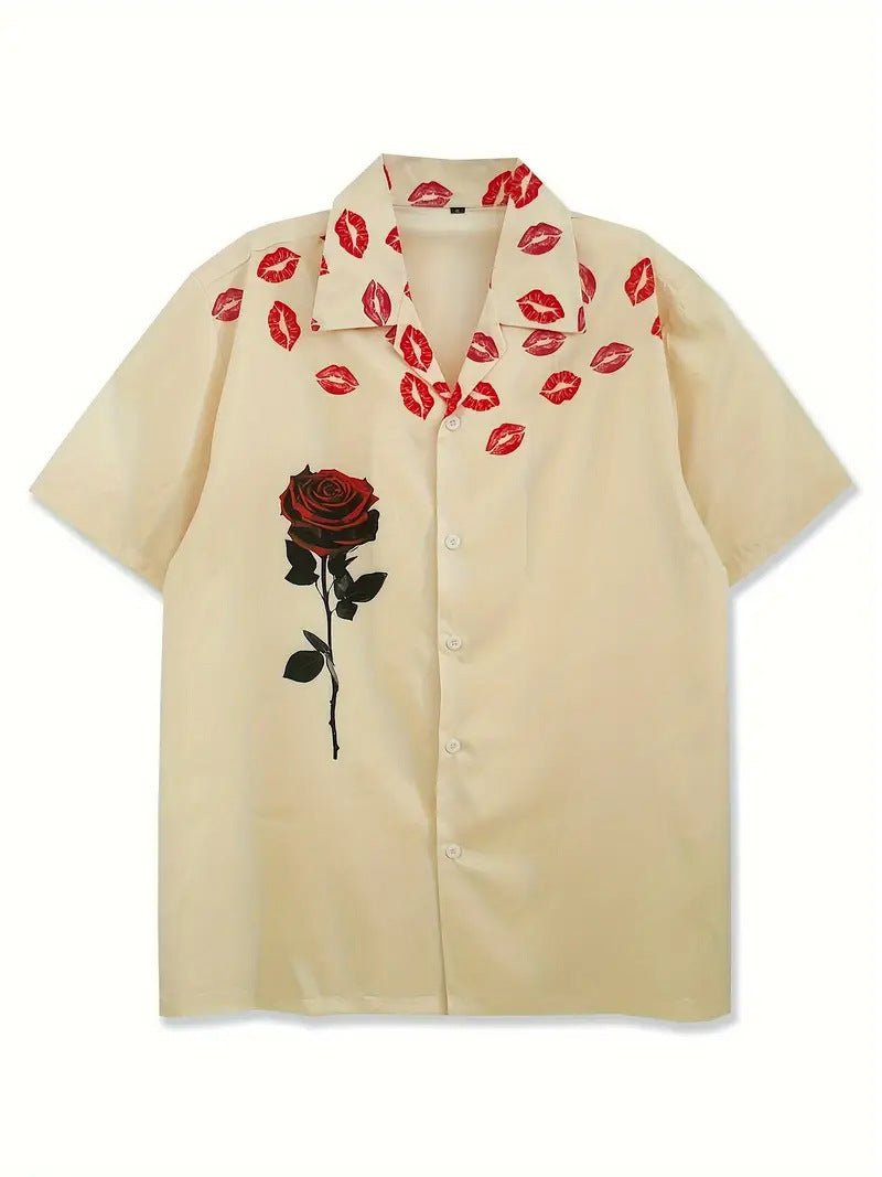 Men's Casual Cotton And Linen Men's Short-sleeved Shirt Men